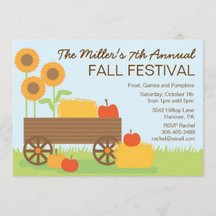 Invitación del fiesta del festival de la caída