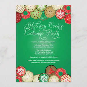 Invitación del fiesta del intercambio de la