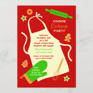 Invitación del fiesta del intercambio de la