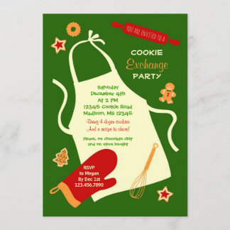 Invitación del fiesta del intercambio de la