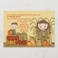 Invitación del fiesta del laberinto del maíz