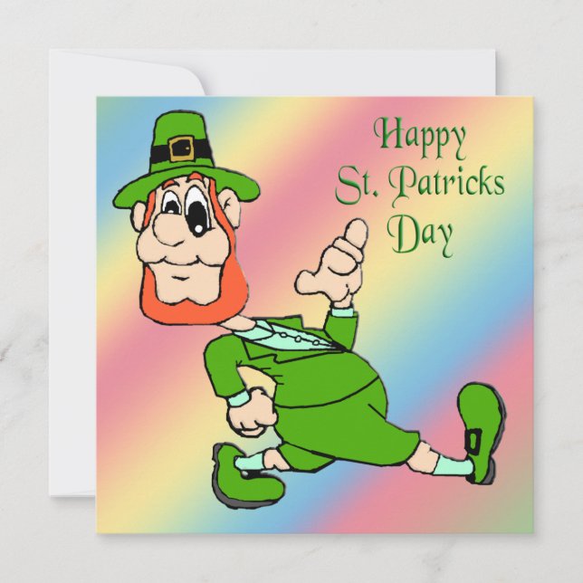 Invitación del fiesta del Leprechaun del día de St (Anverso)