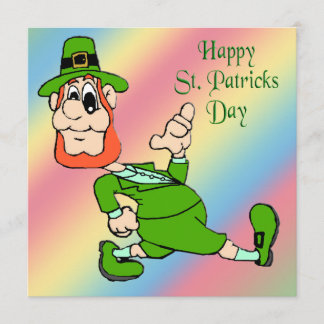 Invitación del fiesta del Leprechaun del día de St