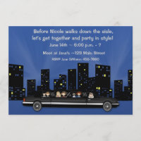 Invitación del fiesta del Limo de Bachelorette