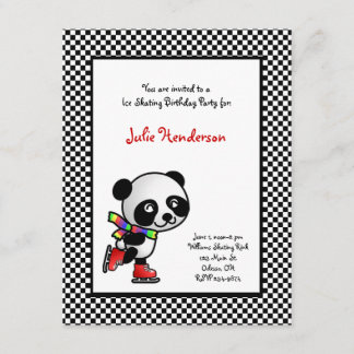 Invitación del fiesta del patinaje de hielo