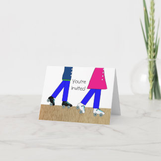 Invitación del fiesta del patinaje sobre ruedas