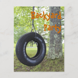 Invitación del fiesta del patio trasero