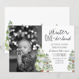 Invitación del fiesta del primer cumpleaños de la