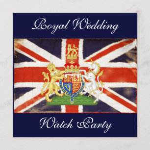 Invitación del Fiesta del Real Boda Coat of Arms W