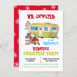 Invitación del Fiesta del remolque de Navidades de<br><div class="desc">Funny Trailer trash,  redneck o Navidades de basura blanca Bash Fiesta para las vacaciones. Cuenta que Santa Claus se ensucia con una cerveza,  un árbol de Navidad medio muerto,  un pozo de fuego y un sucio remolque de camper. ¡Muy divertido para una fiesta de cerveza o cóctel!</div>