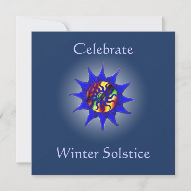 Invitación del fiesta del solsticio de invierno (Anverso)