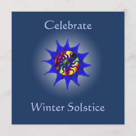 Invitación del fiesta del solsticio de invierno
