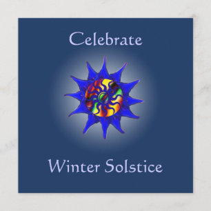Invitación del fiesta del solsticio de invierno