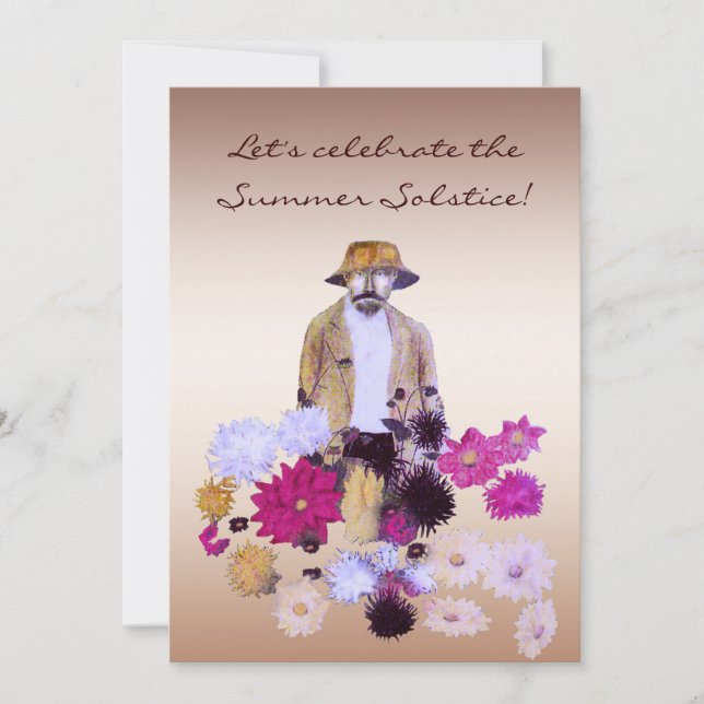 Invitación del fiesta del solsticio de verano (Anverso)