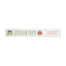 Invitación del fiesta del traje de Halloween de