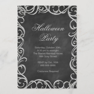 Invitación del fiesta del traje de Halloween del