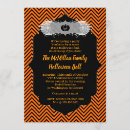 Invitación del fiesta del traje de la bola de