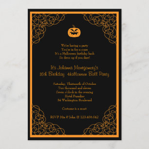 Invitación del fiesta del traje del cumpleaños de