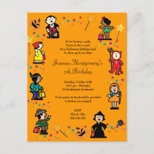 Invitación del fiesta del traje del cumpleaños de