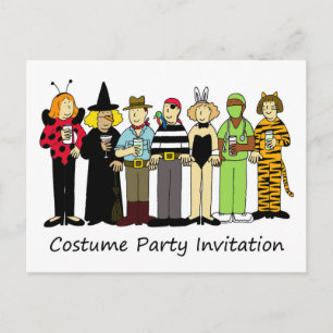 Invitación del fiesta del traje, niños en vestido