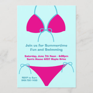Invitación del fiesta del verano