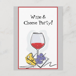 Invitación del fiesta del vino y del queso