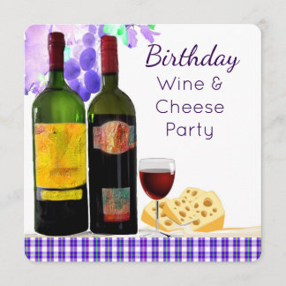Invitación del fiesta del vino y del queso del