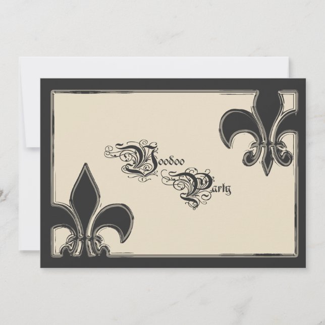 Invitación del fiesta del vudú (Anverso)