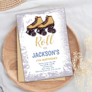 Invitación del Fiesta editable de la piel azul