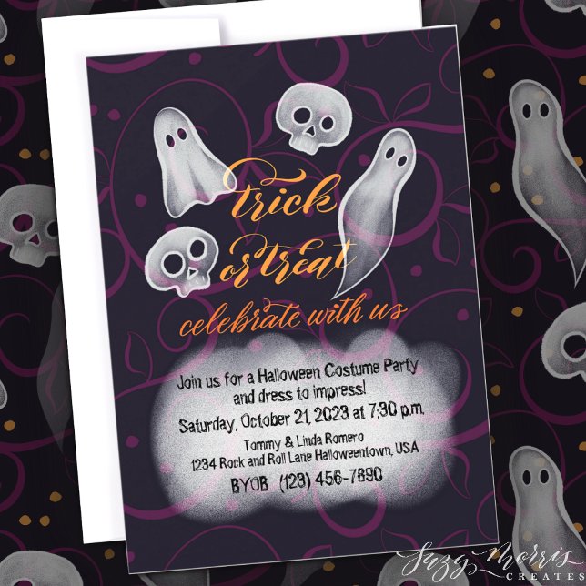 Invitación del Fiesta fantasma del Personalizable  (Subido por el creador)