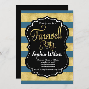 Invitación del Fiesta Gold Farewell