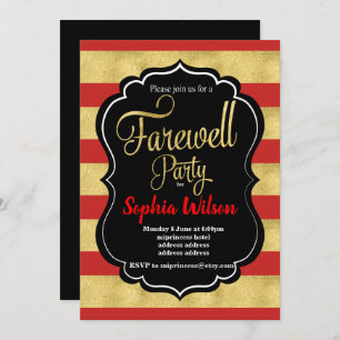 Invitación del Fiesta Gold Farewell