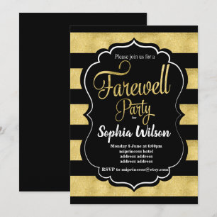 Invitación del Fiesta Gold Farewell