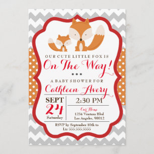 Invitación del Fox Baby Shower