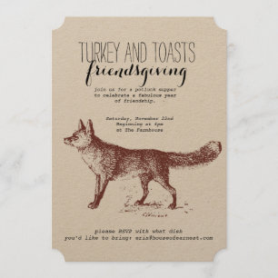 Invitación del Fox Friendsgiving de Kraft