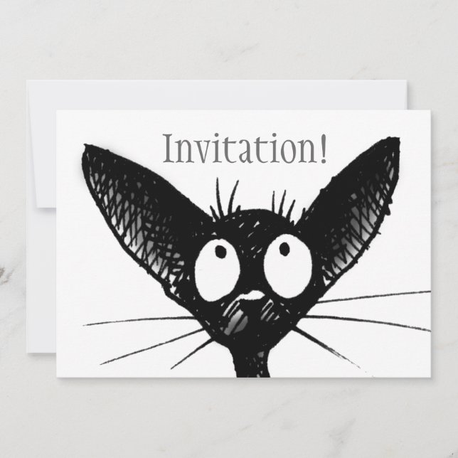 Invitación del gato negro (Anverso)