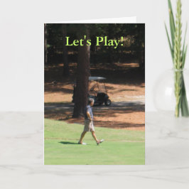 Invitación del golf