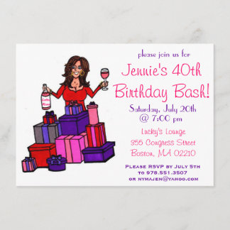 Invitación del golpe del cumpleaños