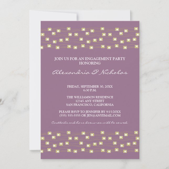 Invitación del grupo de compromiso de la cadena de (Anverso)