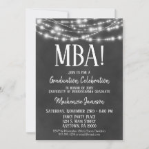 Invitación del grupo de graduación del administrad