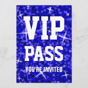 Invitación Del "invitación azul marino PASO del VIP" del