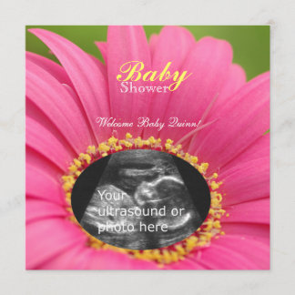 Invitación Del "Invitar-cuadrado de la ducha del Sonogram