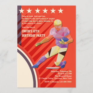 Invitación del jugador de fútbol estrella