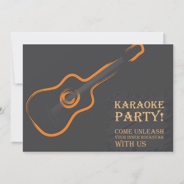 Invitación del Karaoke (Anverso)
