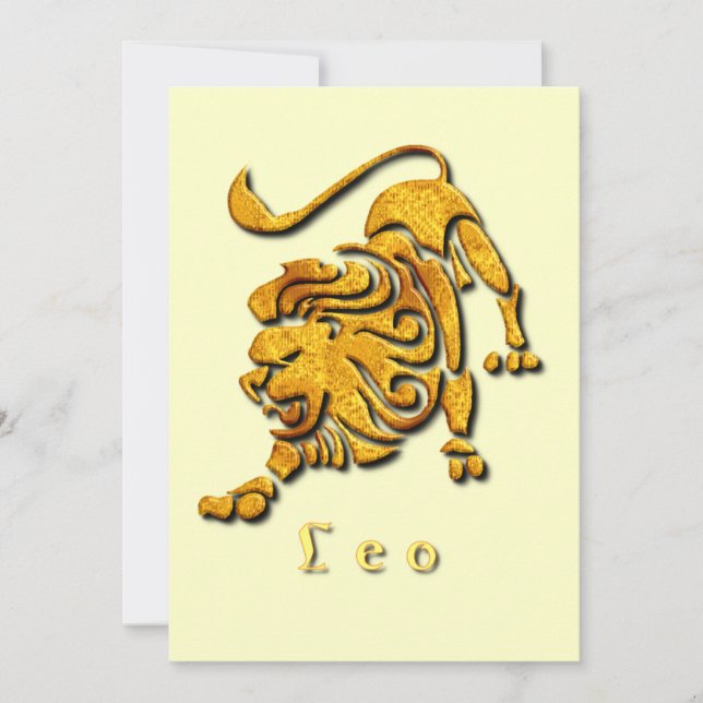 Invitación del león de Leo (Anverso)