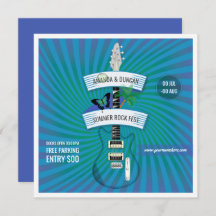 Invitación del logo del Festival de Rock de Verano