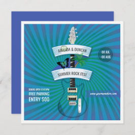 Invitación del logo del Festival de Rock de Verano