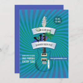 Invitación del logo del Festival de Rock de Verano