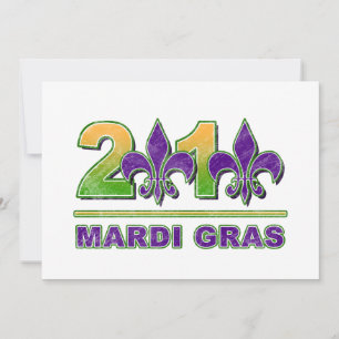 Invitación del Mardi Gras Fleur-de-Lis 2010