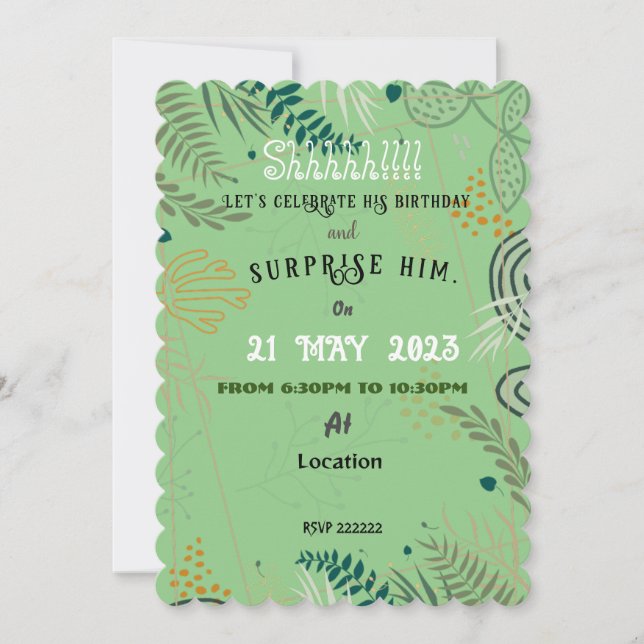 Invitación del marido (Anverso)